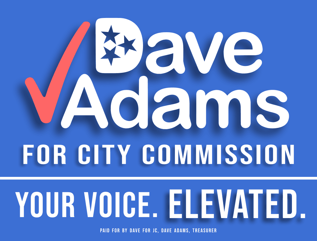 Dave Adams for City Commission sign